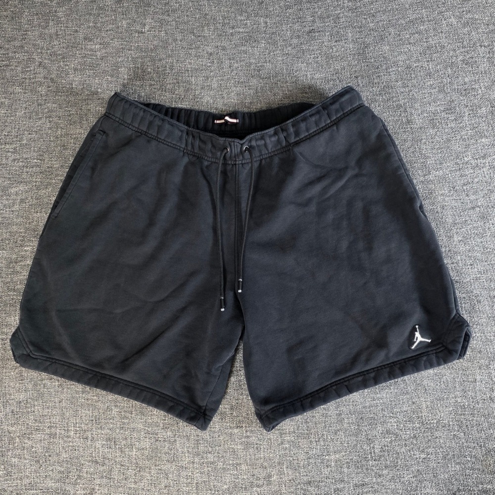 Jordan Essentials Fleece Shorts Mens XL Black Jumpman DA9826-010 Drawstring